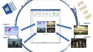 Steps for editing and arranging multiple images into a single Microsoft word page