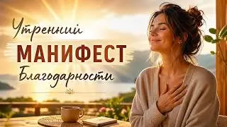 Morning Manifesto of Gratitude. Listen to it every day for 15 minutes and you will attract miracl...