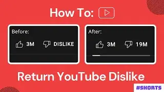How To Bring Back Dislike Count on YouTube 