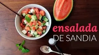 Ensalada de sandía y queso feta