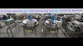 Tomato sauce processing production line-concentrated tomato paste production line