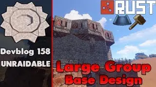 《RUST BASE BUILDING》CRAZY ROOF STACKED Large Group Base Design (Devblog 158)