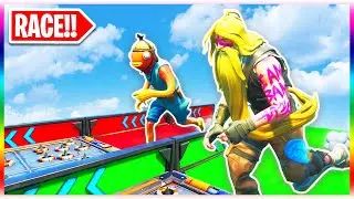 The OFFICIAL Default Deathrun Race for Noobs! - SUPER EASY?! (Fortnite Creative Mode)