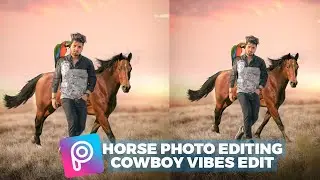 Cowboy Photo Editing In PicsArt - Horse Photo Editing PicsArt Tutorial | Srj Edition