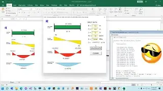Shear + Moment + Deflection of Fixed-End Support Beam using VBA Excel | Pobreng Engineer