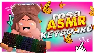 *very aesthetic* 🍑 Relaxing Peach Tower ASMR Obby Clicks and Taps Roblox Keyboard
