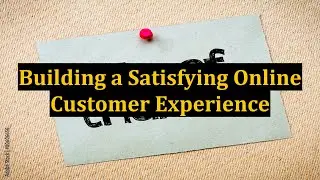 Building a Satisfying Online Customer Experience