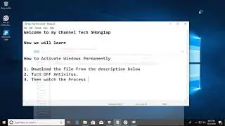 how to activate windows 10 without any key (100% working)  By Tech Shonglap