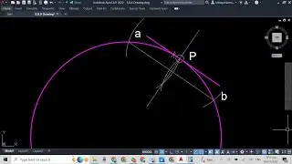 Easiest Way to Construct a Tangent at any Point & Using the Normal 