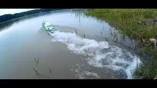 Feilun FT009 # Первый заезд Снейка на собранном катере из Китая
