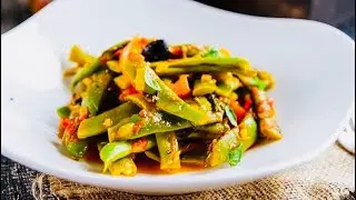 Рецепт изумительно вкусной фасоли, до безобразия просто! 
Летнее блюдо, самый вкусный рецепт фасоли!