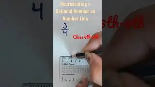 Representing a Rational Number on Number Line|Class 6th-8th|Maths