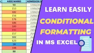 Learn Easily Conditional Formatting In MS Excel