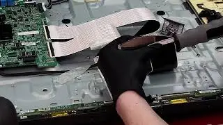 Samsung QN55Q8F Glitched Screen Jumping Image Lines | Full Repair