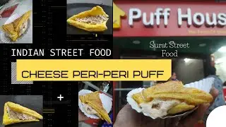 Cheese Peri peri Puff | Indian Street Food | Surat Food
