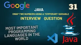 Java Program to Swap Two Numbers Using a Temporary Variable | Swap Values in Java | Java Tutorial