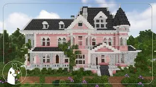 Valentine Manor | Victorian Mansion & Greenhouse | Minecraft Timelapse