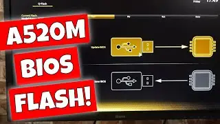 How To Flash The BIOS On Gigabyte A520M DS3H From Qflash Q-Flash Plus UEFI
