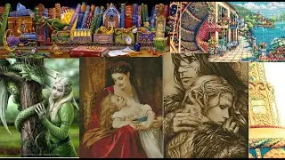 Карусель МНОГОЦВЕТКИ Круг 44) ХАЕД / HAED )) Химера )) DIMENSIONS / ДИМЕНШЕНС )) Вышивка крестом