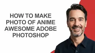 How to Make Photo Of Anime Awesome Adobe Photoshop - KevinHowTo