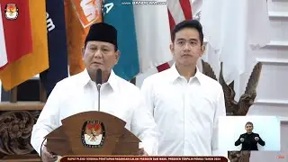 Penetapan Presiden Terpilih, Prabowo Presiden Dan Gibran Wakil Presiden RI Periode 2024-2029