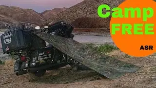 Roadside Camping - How to Motorcycle Lean-To - Camp Free Anywhere