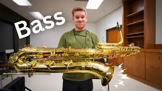 My first time playing the BASS sax