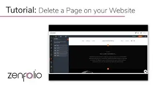 How to Delete Pages from Your Zenfolio Website