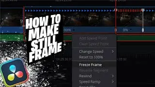 How to Make a FREEZE FRAME in Davinci Resolve - EASY Tutorial