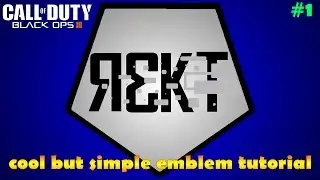 BLACK OPS 3 COOL SIMPLE EMBLEM TUTORIAL