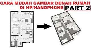 Cara menggambar denah rumah di hp android Part 2