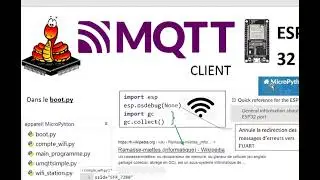 Partie 2 MQTT    ESP32 MQTT client micropython