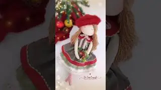 Serena Natalina #shorts #artesas #bonecadepano #natal #bonecadenatal #muñecas #dolls #christmas