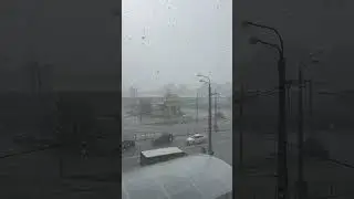 Град в Казани стеной как дождь ☔️ порывы ветра сносили крыши🥴аномалия Казань 30.07.3024
