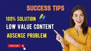Low Value Content AdSense Problem || AdSense Approval Trick 2023