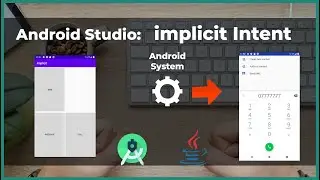 How to open app Phone, Web Browser, Message - Implicit Intent - Android Studio Tutorial