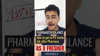 Pharmacovigilance Job for Freshers 🎯 #shorts #job #opportunity