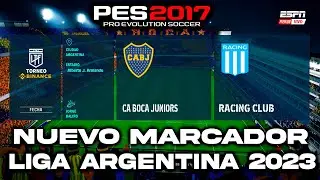 Argentine League 2023 Scoreboard for PES 2017 Compatible with all patches 😍