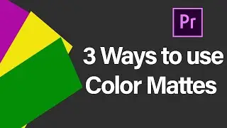 3 Ways to use Color Matte in Premiere Pro CC - Adobe Premiere Pro 2020 Tutorials