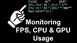 How to monitor fps,CPU,GPU and ram usage| *Easiest Way*