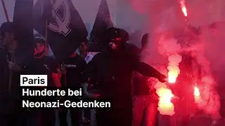 Hunderte militante Neonazis marschieren in Paris