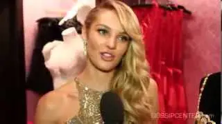 Candice Swanepoel chatted about meeting Rihanna at the 2012 VS Fashion Show