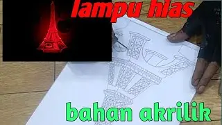 Lampu hias menara Eiffel dari akrilik ||hiasan kamar