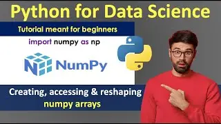 Working with numpy arrays | numpy in Python | Python for beginners