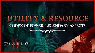 DIABLO 4 - NECROMANCER UTILITY & RESOURCE LEGENDARY ASPECTS - Codex of Power, Diablo IV