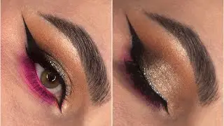 Tutorial explicat , pink make-up eyeliner