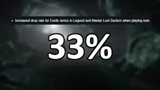 Legend (and Master) Lost Sectors got their Exotic Drop Rates Buffed