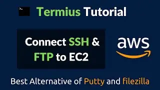 Connect ssh and ftp to ec2 aws using termius | termius tutorial in hindi | Termius