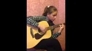 А он тебя целует - под гитару