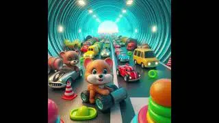 2 squeaky toy reads squeaking at the same time for a long time inside a tunnel sound effect